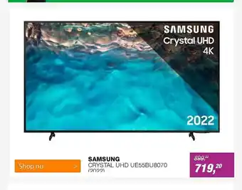 EP Samsung crystal uhd ue55bu8070 (2022) aanbieding