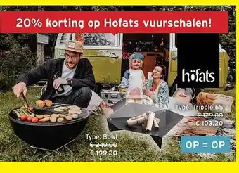 Heuts 20% korting op hofats vuurschalen! aanbieding