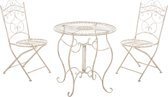 Bol.com Clp indra bistro set - antiek-crème aanbieding