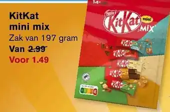 Hoogvliet Kitkat mini mix aanbieding