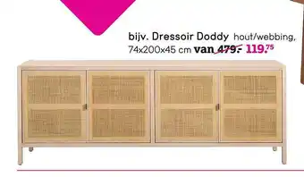 Leen Bakker Dressoir doddy aanbieding