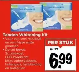 Vomar Voordeelmarkt Tanden whitening kit aanbieding