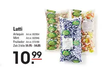 Sligro Lutti arlequin, mint of fruitador aanbieding