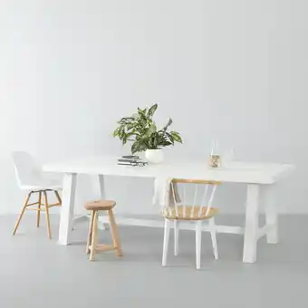 Wehkamp Wehkamp home eetkamertafel bushwick (220cm) wit aanbieding