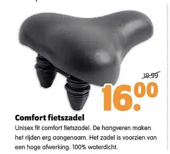 Plentyparts Comfort fietszadel aanbieding