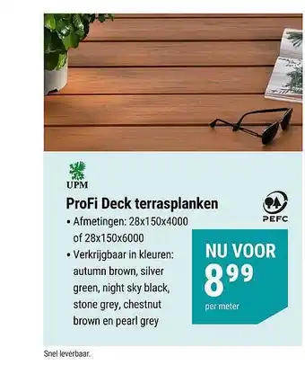 Pontmeyer Upm profi deck terrasplanken aanbieding