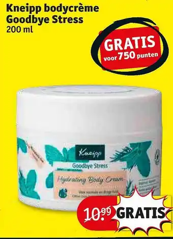 Kruidvat Kneipp bodycrème goodbye stress aanbieding