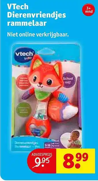 Kruidvat Vtech dierenvriendjes rammelaar aanbieding