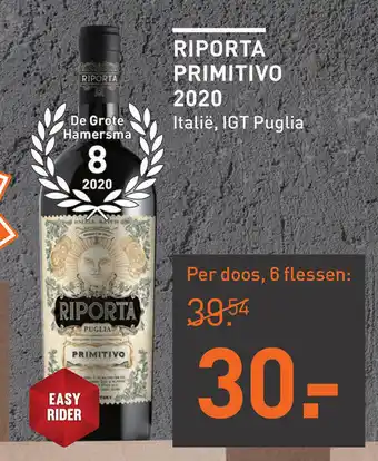 Gall & Gall Riporta primitivo 2020 aanbieding