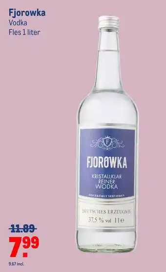 Makro Fjorowka vodka aanbieding