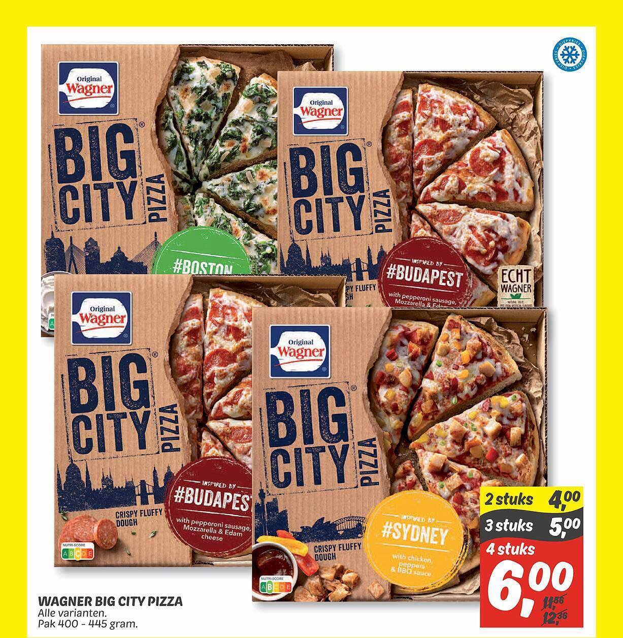 Wagner big city pizza aanbieding bij Dekamarkt