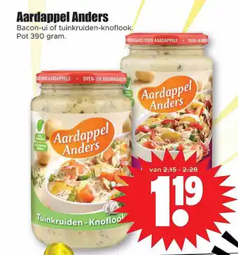 Dirk Aardappel anders bacon-ui of tuinkruiden-knoflook aanbieding