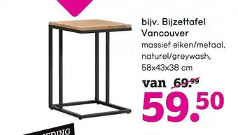 Leen Bakker Bijzettafel vancouver aanbieding