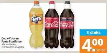 Albert Heijn Coca-Cola of Fanta  3*1L aanbieding