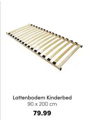 Baby & Tiener Lattenbodem kinderbed 90 x 200 cm aanbieding