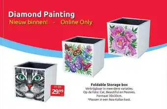 Boekenvoordeel Diamond painting foldable storage box aanbieding