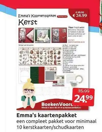 Boekenvoordeel Emma's kaartenpakket aanbieding