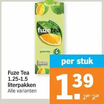 Albert Heijn Fuze Tea 1.25/1.5L aanbieding