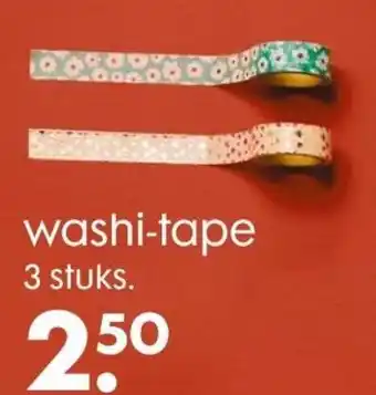 HEMA Washi tape 3st aanbieding