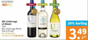 Albert Heijn Undurraga ofAliwen 750ml aanbieding