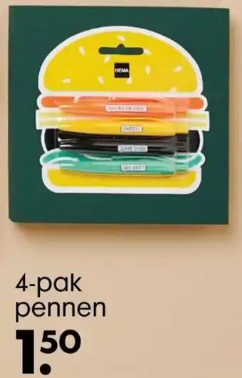 HEMA Pen 4-pak aanbieding