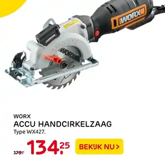 Praxis Worx Accu Handcirkelzaag aanbieding