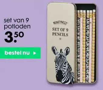 HEMA Beautynezz Potloden set 9-pak aanbieding