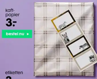 HEMA Beautynezz Kaftpapier aanbieding