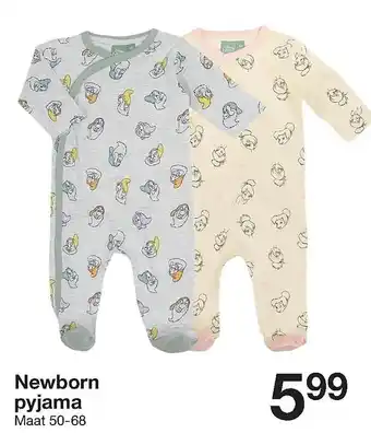 Zeeman Newborn pyjama maat 50-68 aanbieding