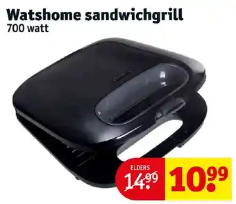 Kruidvat Watshome sandwichgrill 700 watt aanbieding