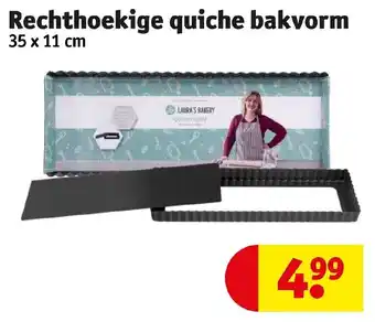 Kruidvat Rechthoekige quiche bakvorm 35x11CM aanbieding