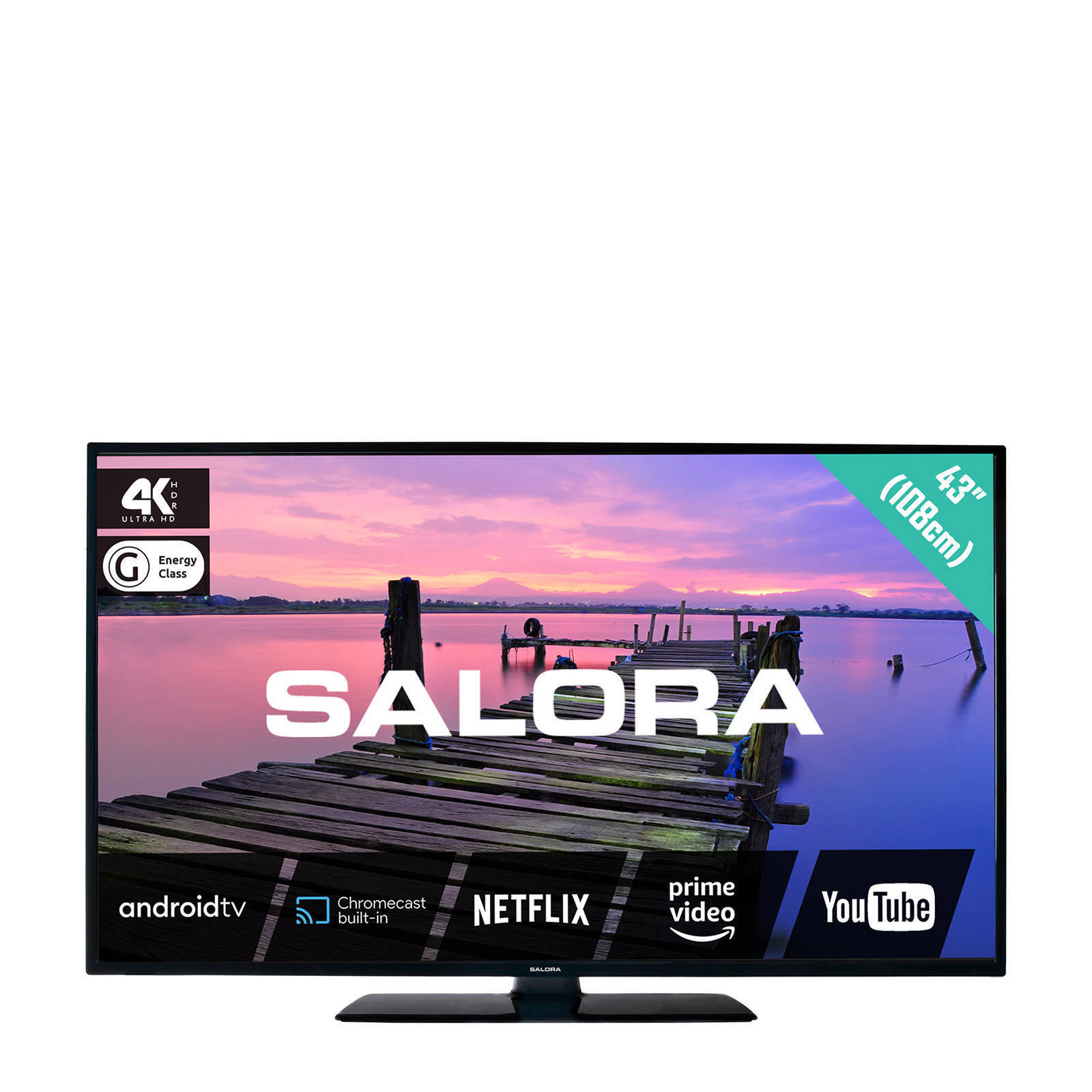 Salora 43ba3704 4k ultra hd tv aanbieding bij Wehkamp