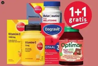 Etos Roter vitamines en supplementen, dagravit", optimax", en melatomatine aanbieding