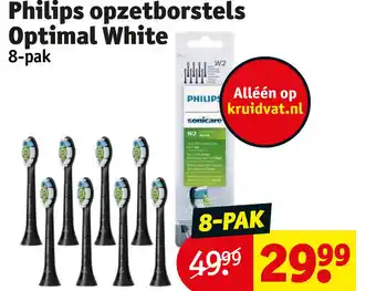 Kruidvat Philips opzetborstels optimal white aanbieding