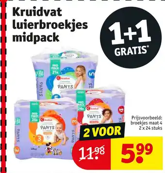 Kruidvat Kruidvat luierbroekjes midpack aanbieding