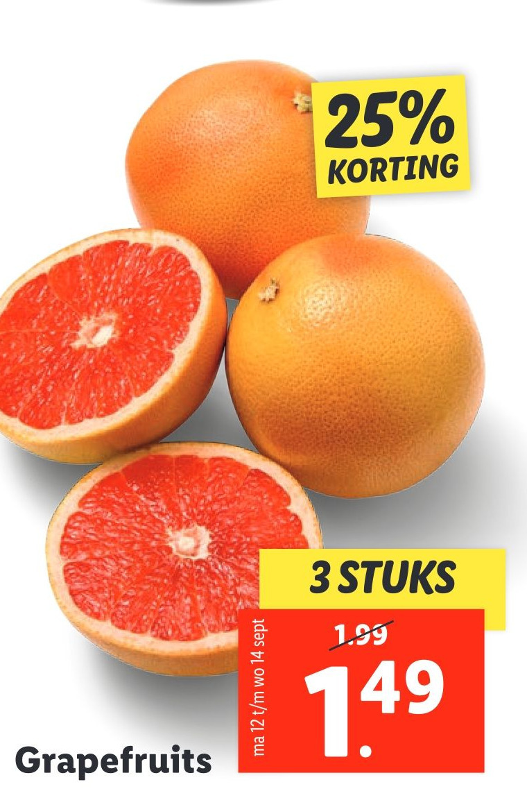 Grapefruits aanbieding bij Lidl