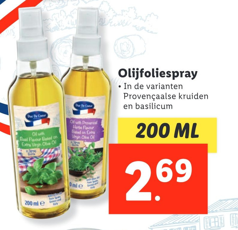 Olijfoliespray aanbieding bij Lidl