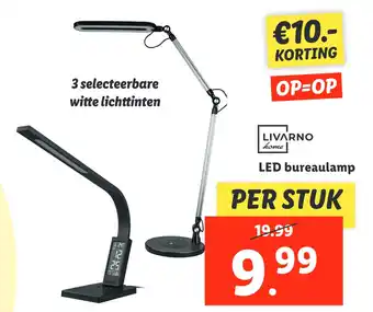 Lidl Livarno home led bureaulamp aanbieding