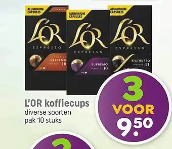 Lekker Makkelijk L'or koffiecups aanbieding