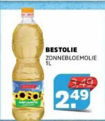 Sahan Supermarkten Bestolie zonnebloemolie 1l aanbieding