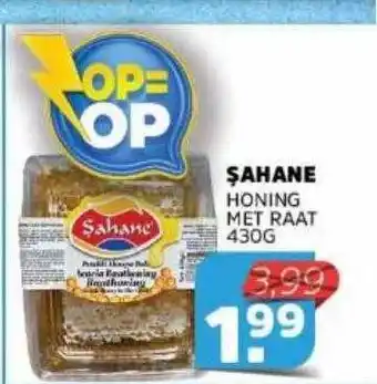 Sahan Supermarkten Şahane honing met raat 430g aanbieding