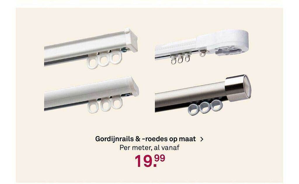Gordijnrails & roedes op maat aanbieding bij Karwei