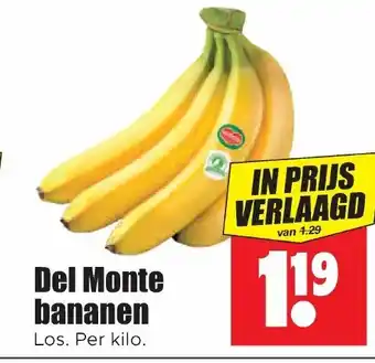 Dirk Del monte bananen aanbieding