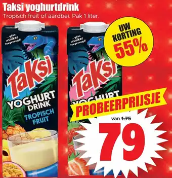 Dirk Taksi yoghurtdrink aanbieding