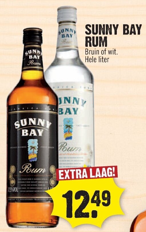 Sunny bay rum aanbieding bij Dirk