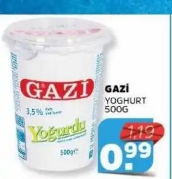 Sahan Supermarkten Gazi yoghurt 500g aanbieding