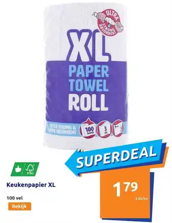 Action Keukenpapier xl aanbieding