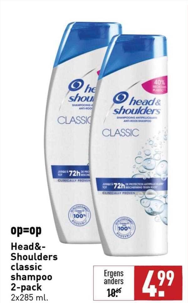 Head&shoulders classic shampoo 2pack aanbieding bij ALDI