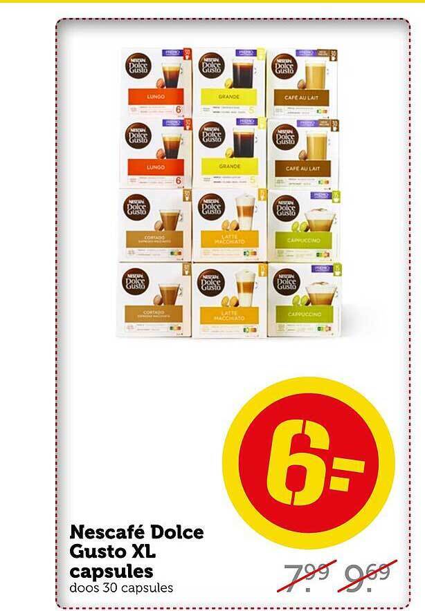 Nescafé dolce gusto xl capsules aanbieding bij Coop