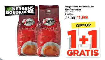 PLUS Segafredo intermezzo koffiebonen aanbieding